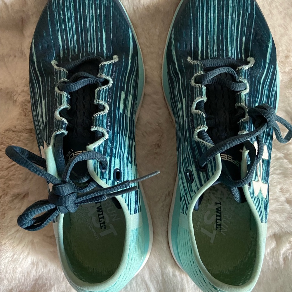 Under Armour Teal and Navy Running Shoes